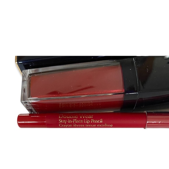 Estée Lauder Siren Night Ruby Red Lips Gift Set Lip Gloss Lipstick Lip Liner Red - Picture 3 of 8